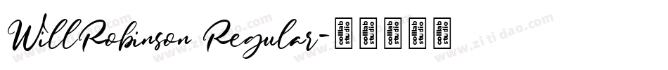 WillRobinson Regular字体转换